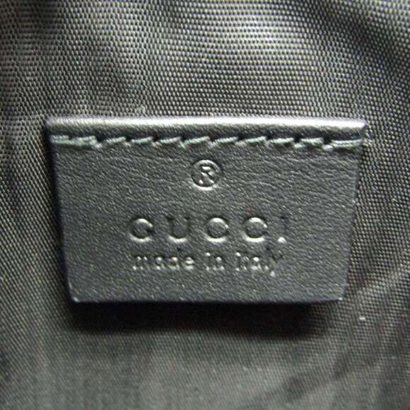 GUCCI Black Leather Shoulder Bag